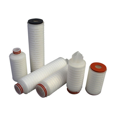 خرطوشة فلتر مطوية PTFE PP 28 مم مع 226222 شقة / زعنفة